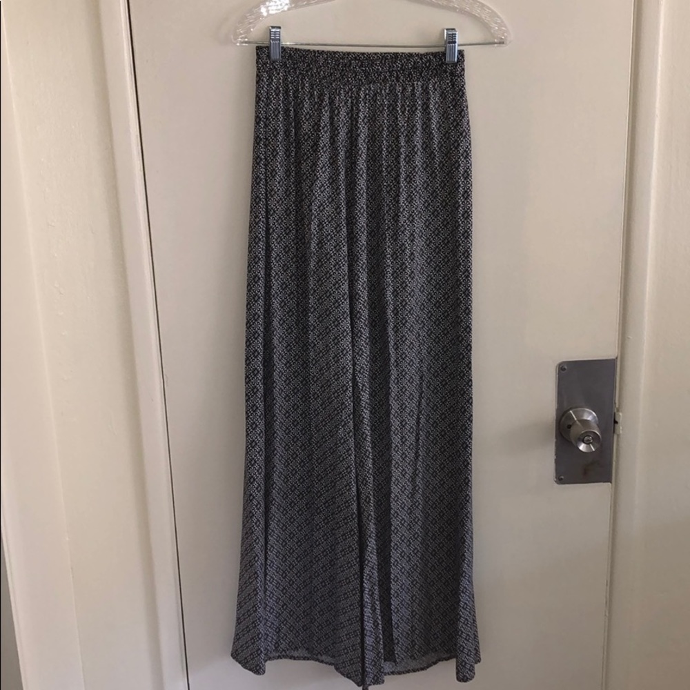 Floral Flared Patterned Pants